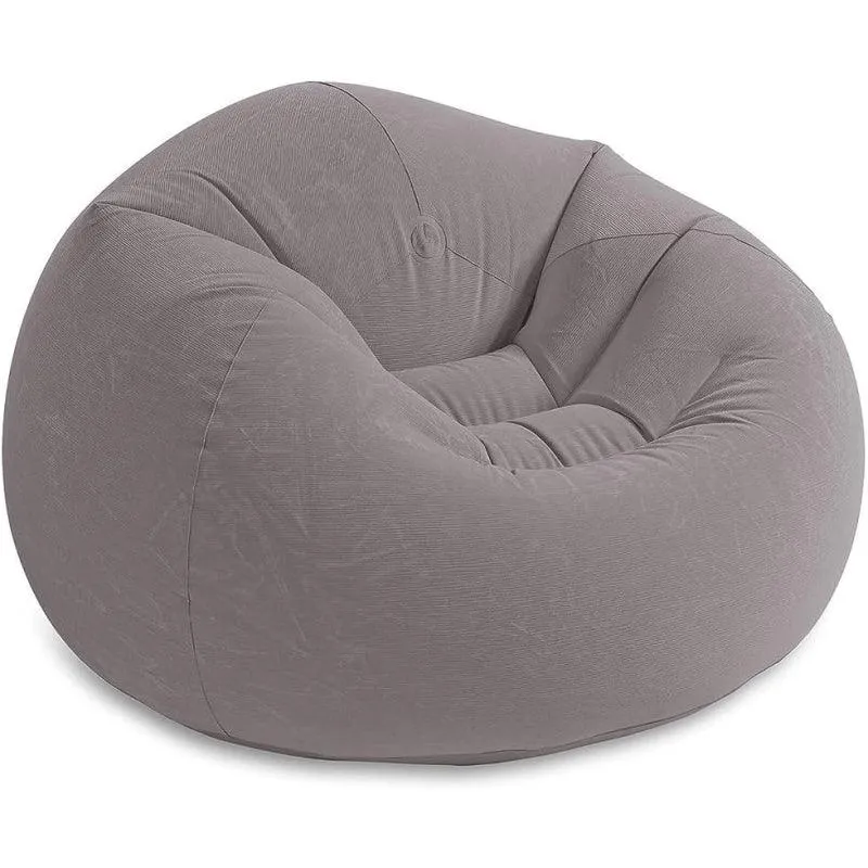 Intex Beanless Bag Inflatable Lounge Chair - 114x114x71 cm - Grey