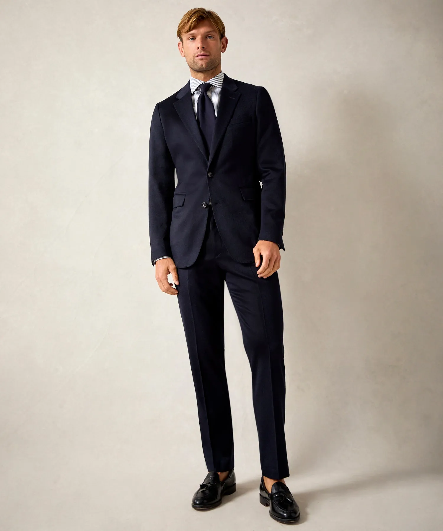 Italian Cashmere Sutton Jacket in Navy