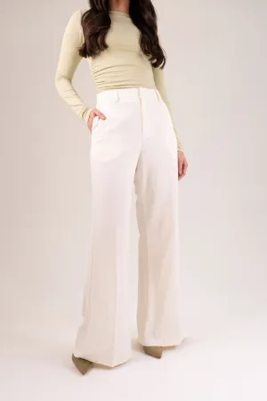 Kiera Flared Trousers In White