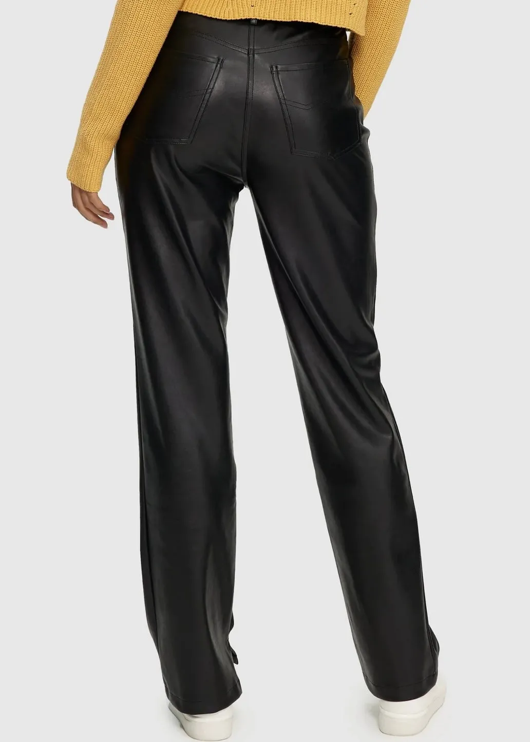 Leather Straight Fit Pant