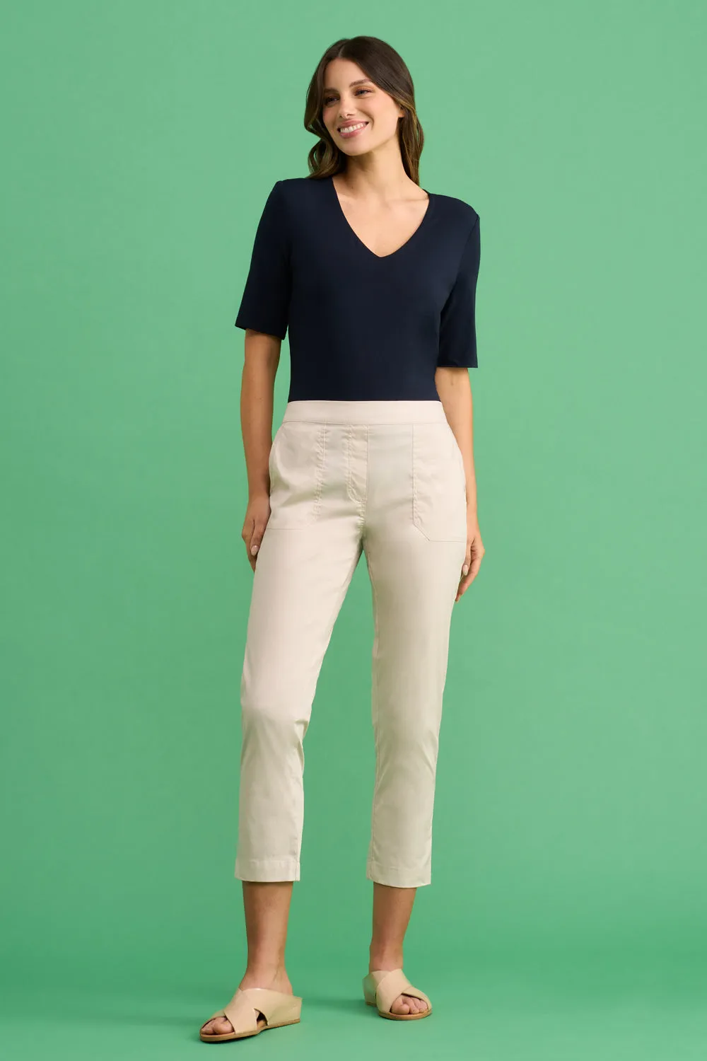 Lightweight Cotton Pant - Pebble