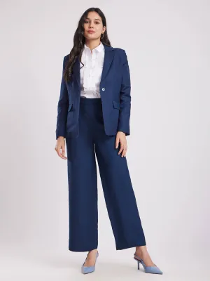 Linen Co-ord Set - Navy