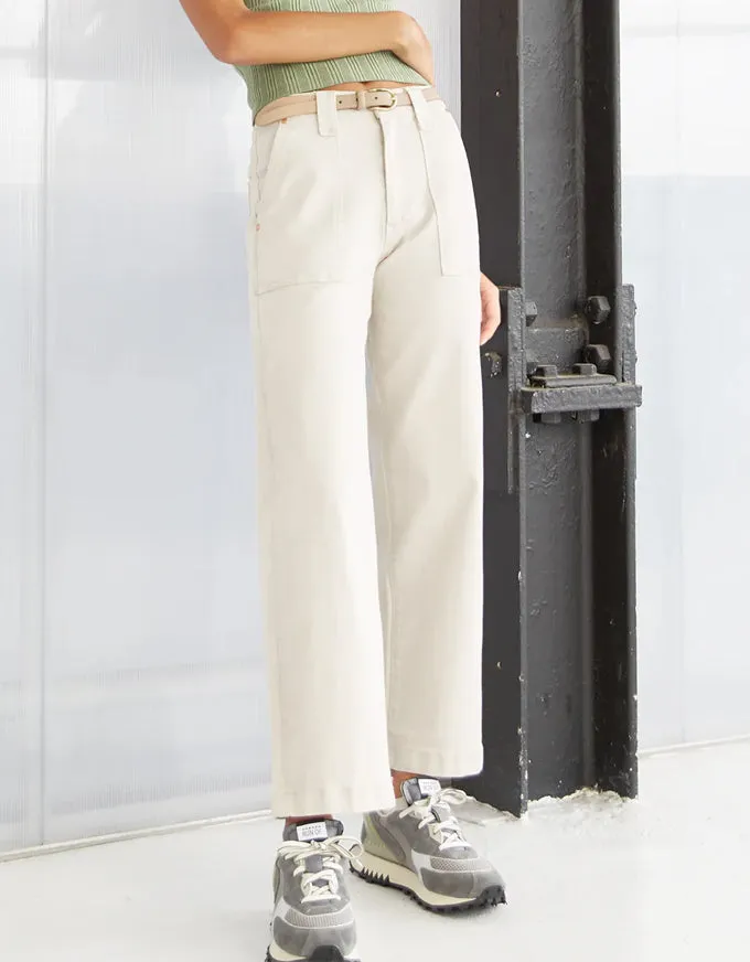 Marfa Denim Trousers Cream