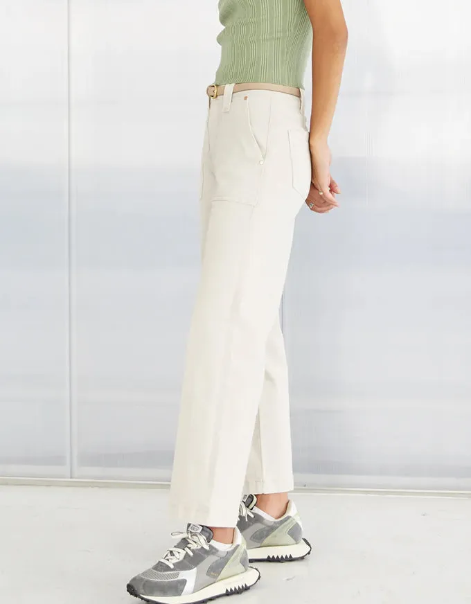 Marfa Denim Trousers Cream