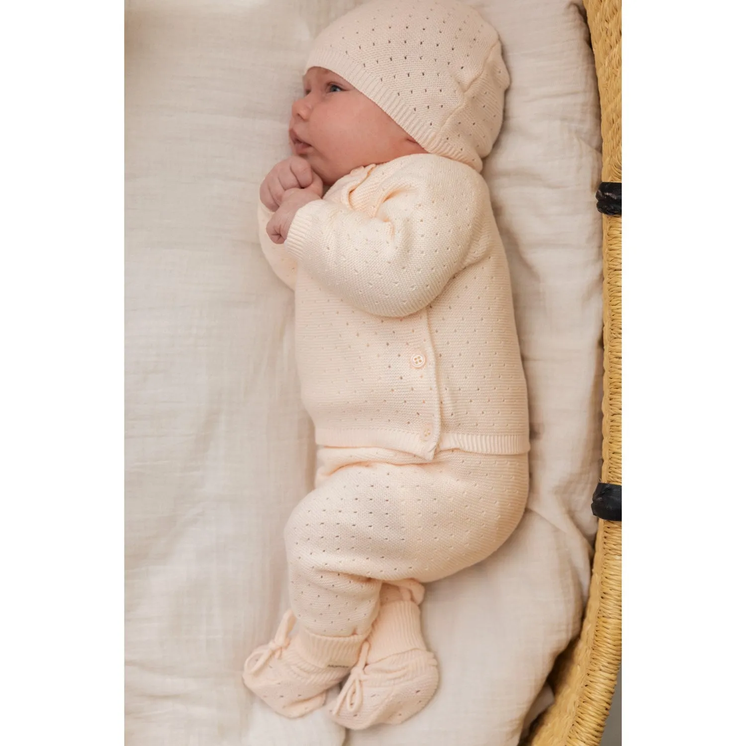 MarMar New Born Cotton Knit Links-Links Soft Rosa Pira Knit Pants