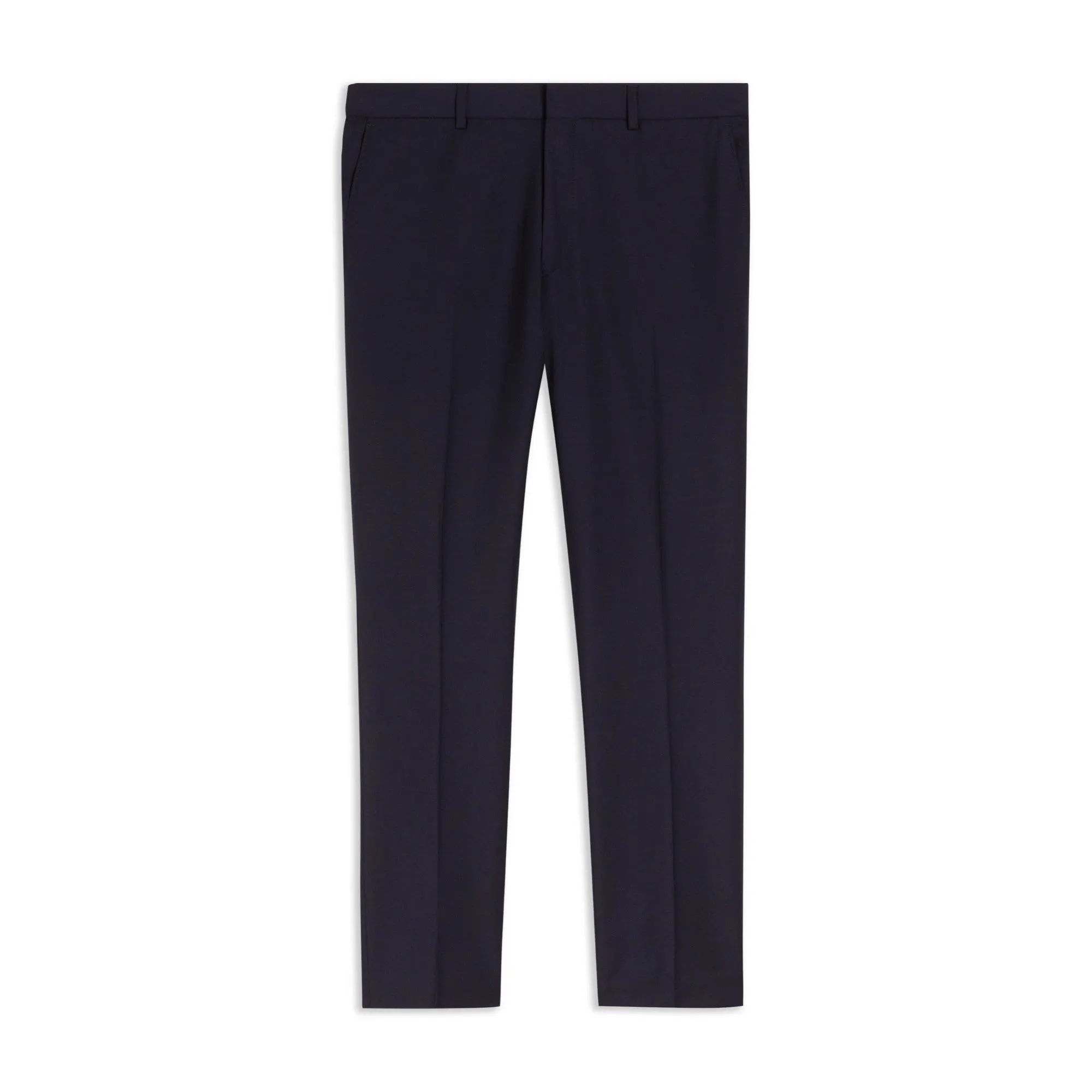 Men Mps-Polostk-Skinny Fit Plain Suit Trouser - Navy