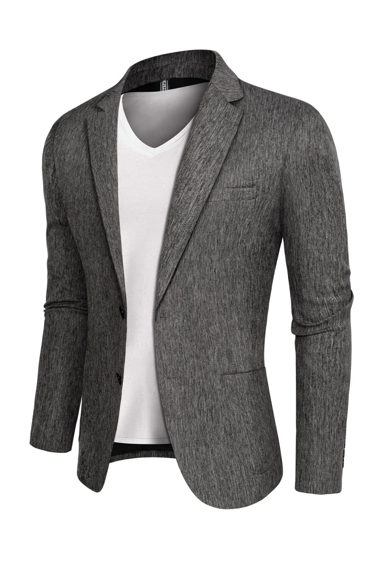 Men's Blazer Jacket Slim Fit Two Buttons Casual Sports Coats Notched Lapel Suit Jacket Tops