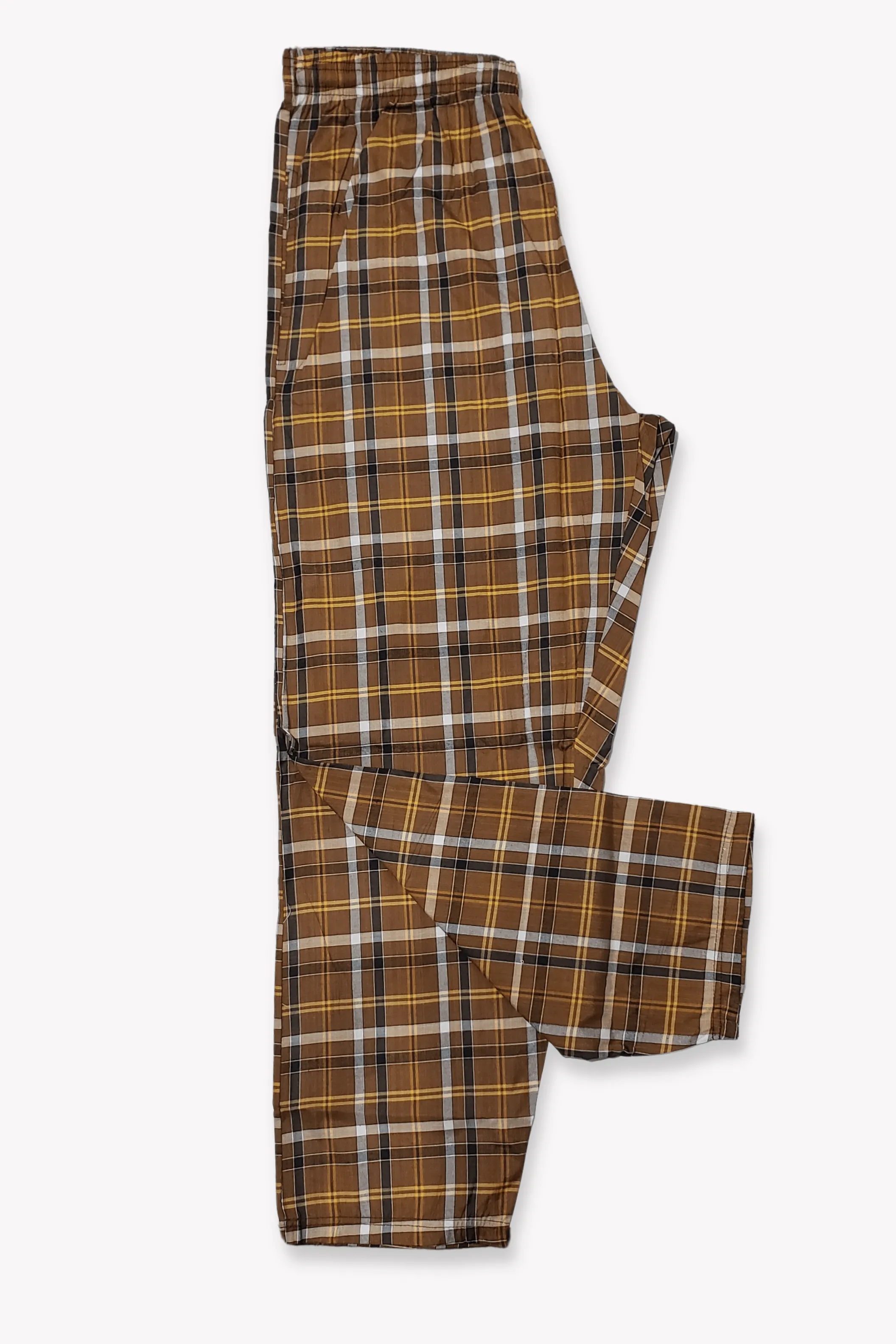 Men's Essential Poly-Cotton  Wide-Check Trouser