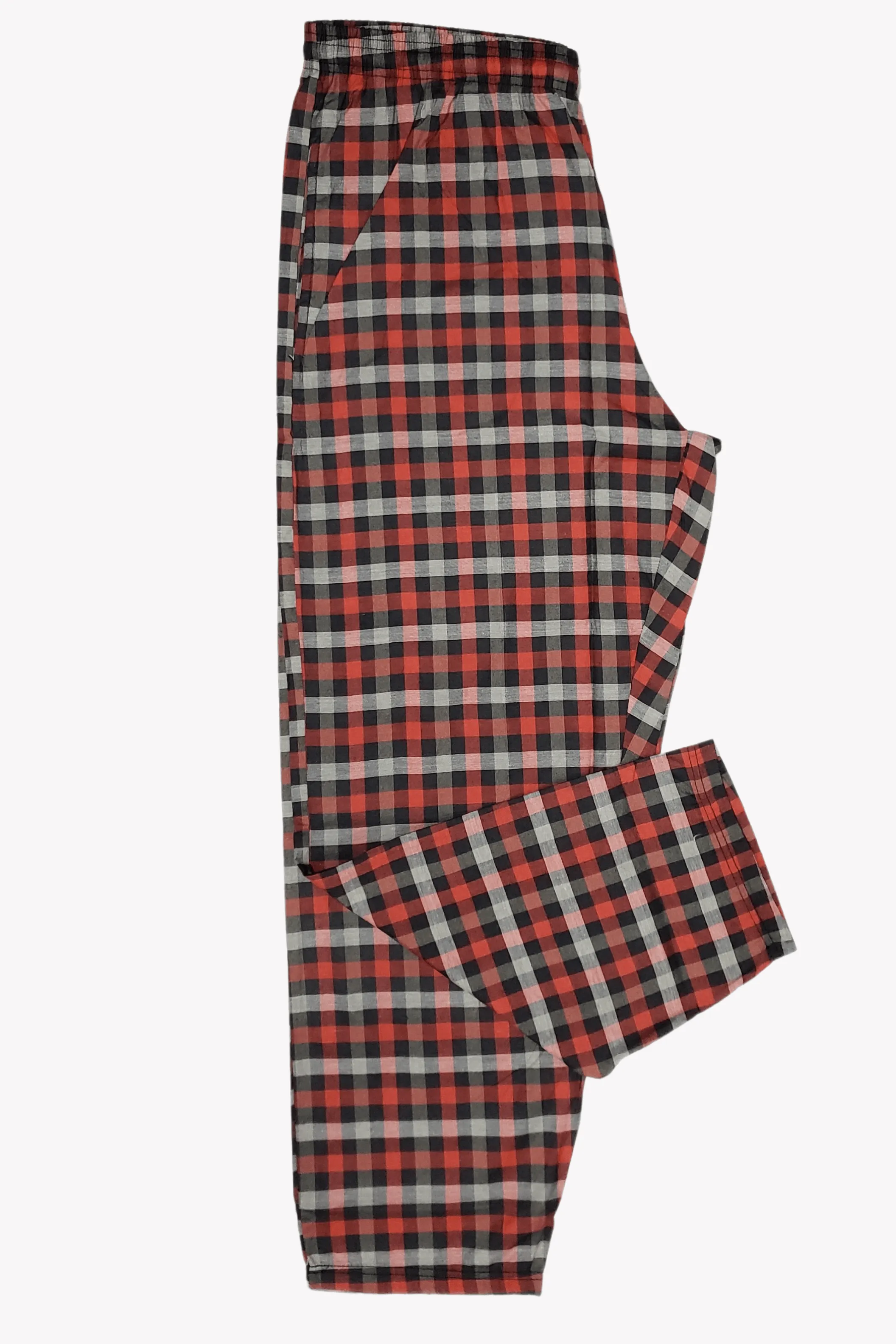 Men's Essential Poly-Cotton  Wide-Check Trouser