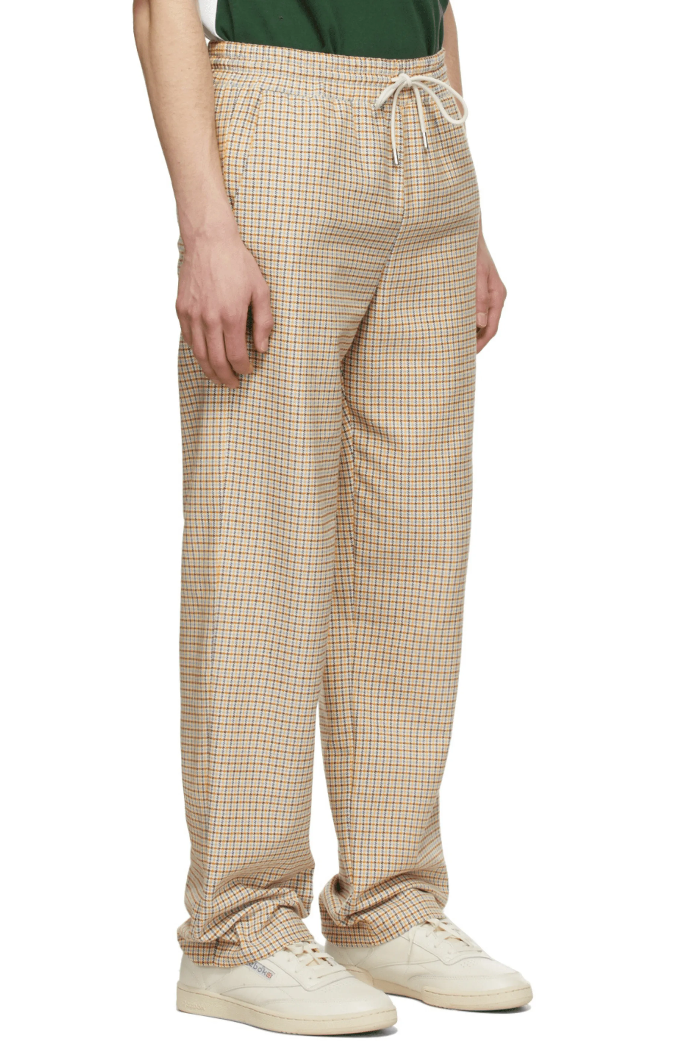 Men's Essential Poly-Cotton  Wide-Check Trouser