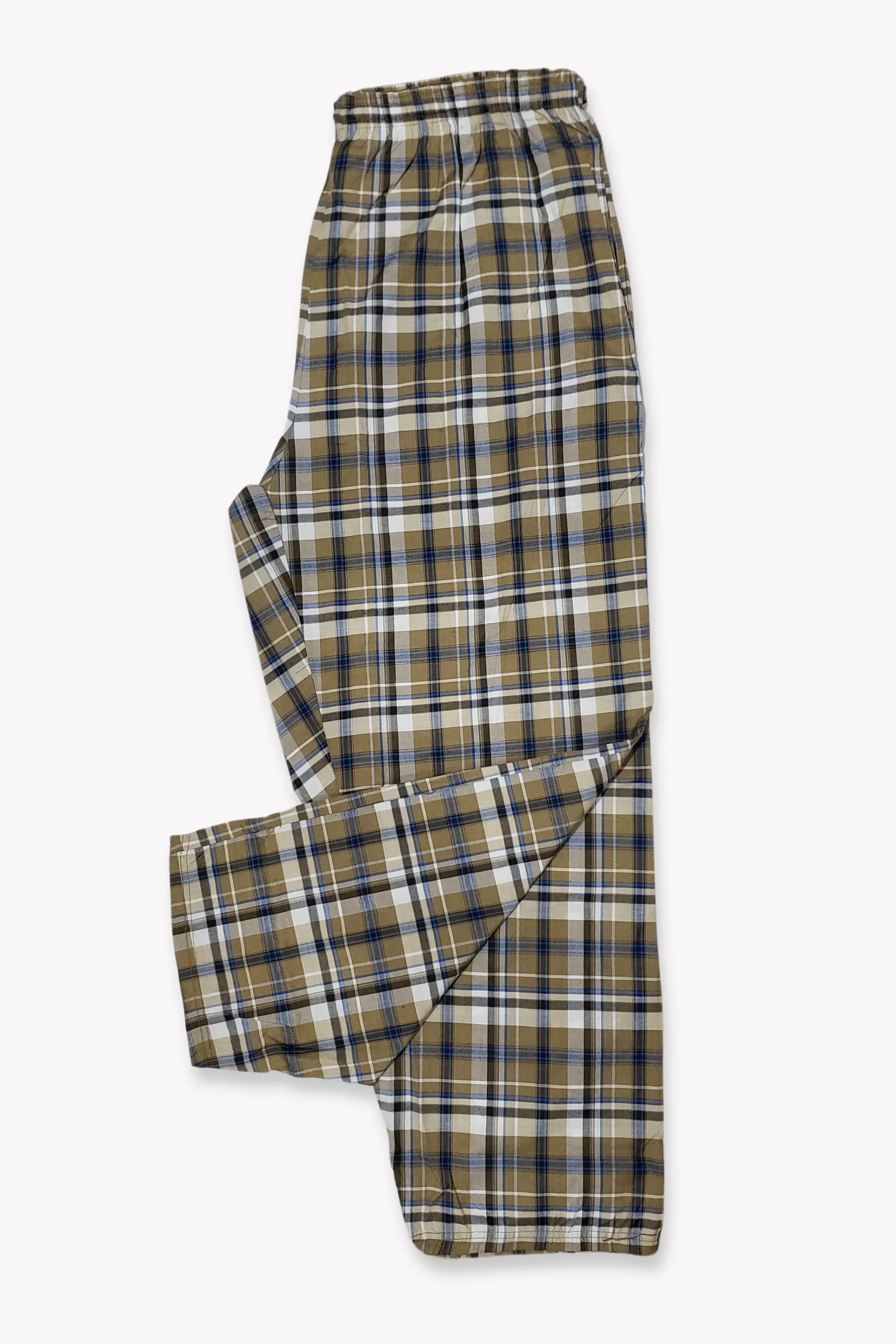 Men's Essential Poly-Cotton  Wide-Check Trouser