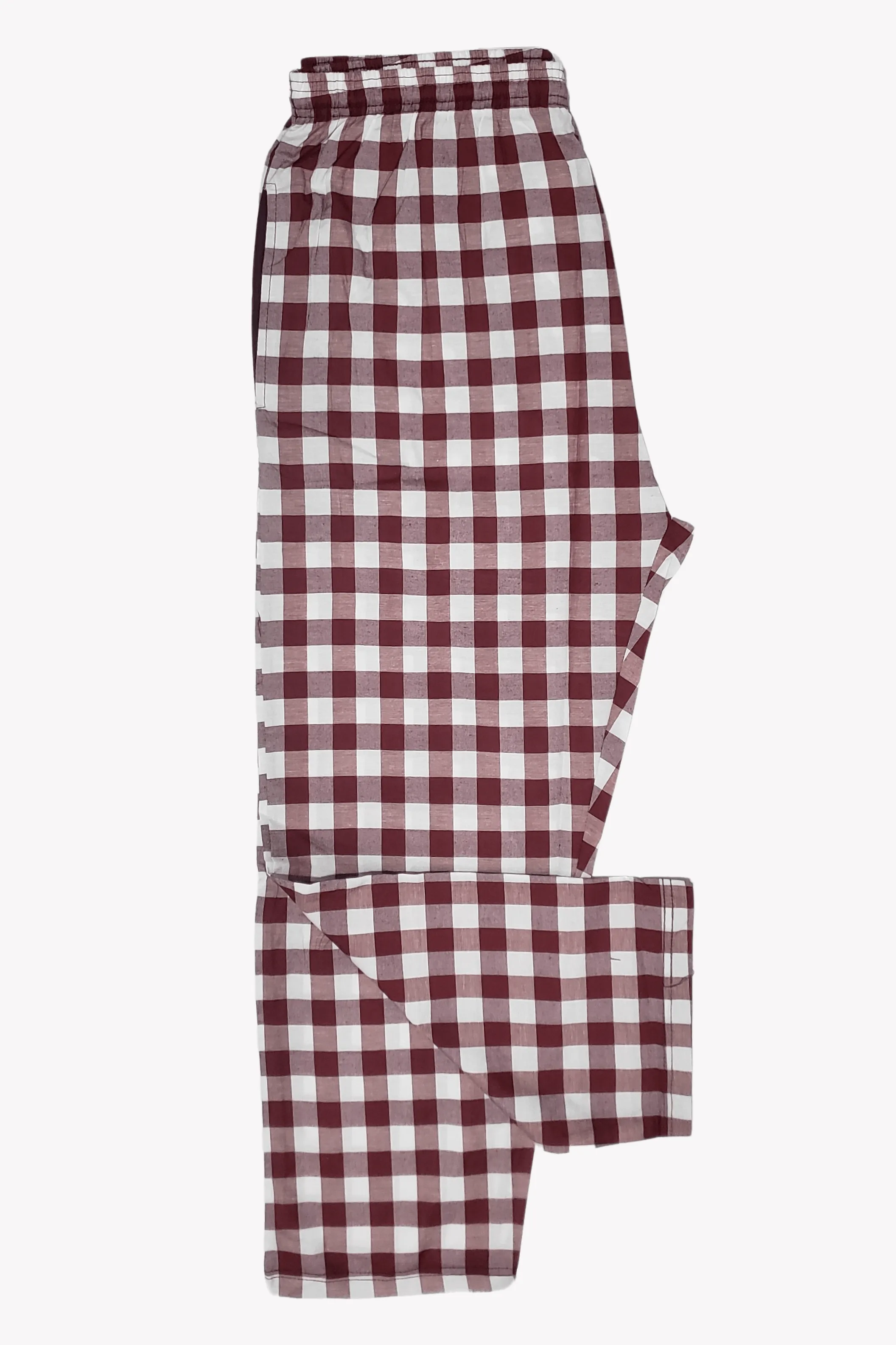 Men's Essential Poly-Cotton  Wide-Check Trouser