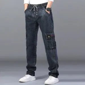 Men's High Waist Loose Fit Jeans