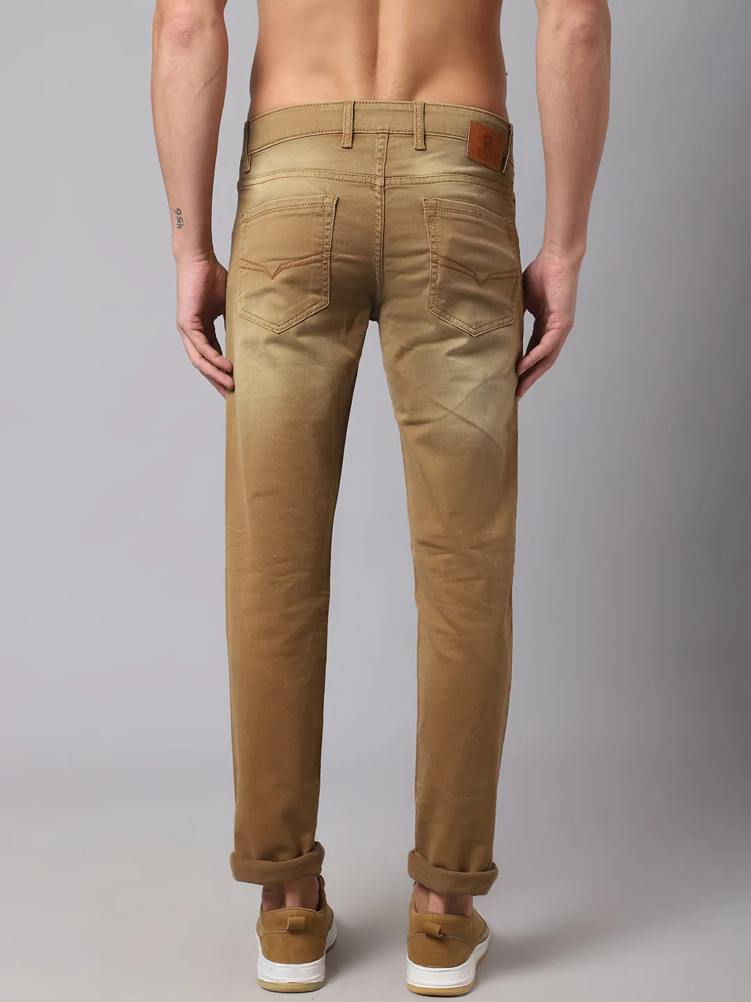 Mens Khaki Denim