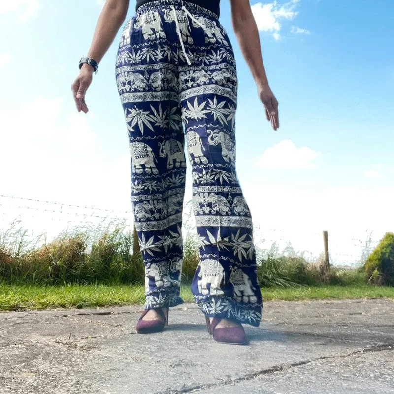 Mens Womens Ladies Thai Elephant Harem Pants Gypsy Hippie Hippy Summer Trousers