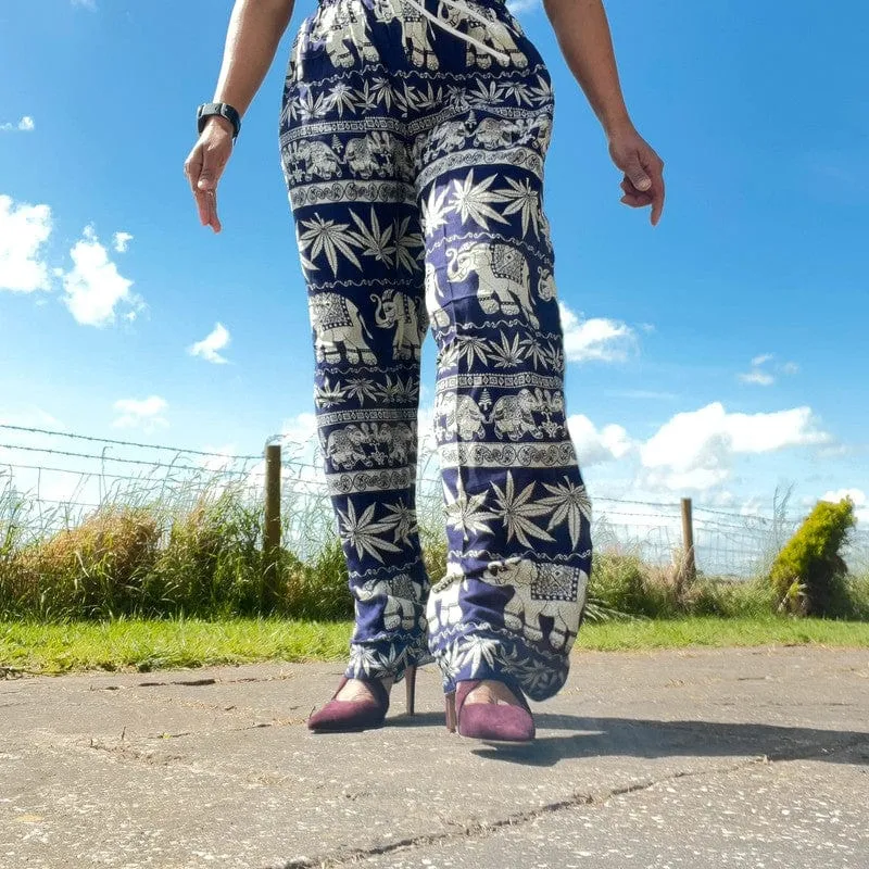 Mens Womens Ladies Thai Elephant Harem Pants Gypsy Hippie Hippy Summer Trousers