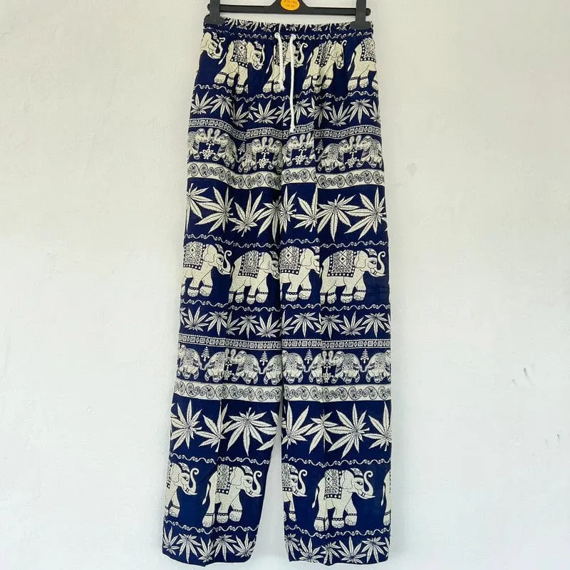 Mens Womens Ladies Thai Elephant Harem Pants Gypsy Hippie Hippy Summer Trousers