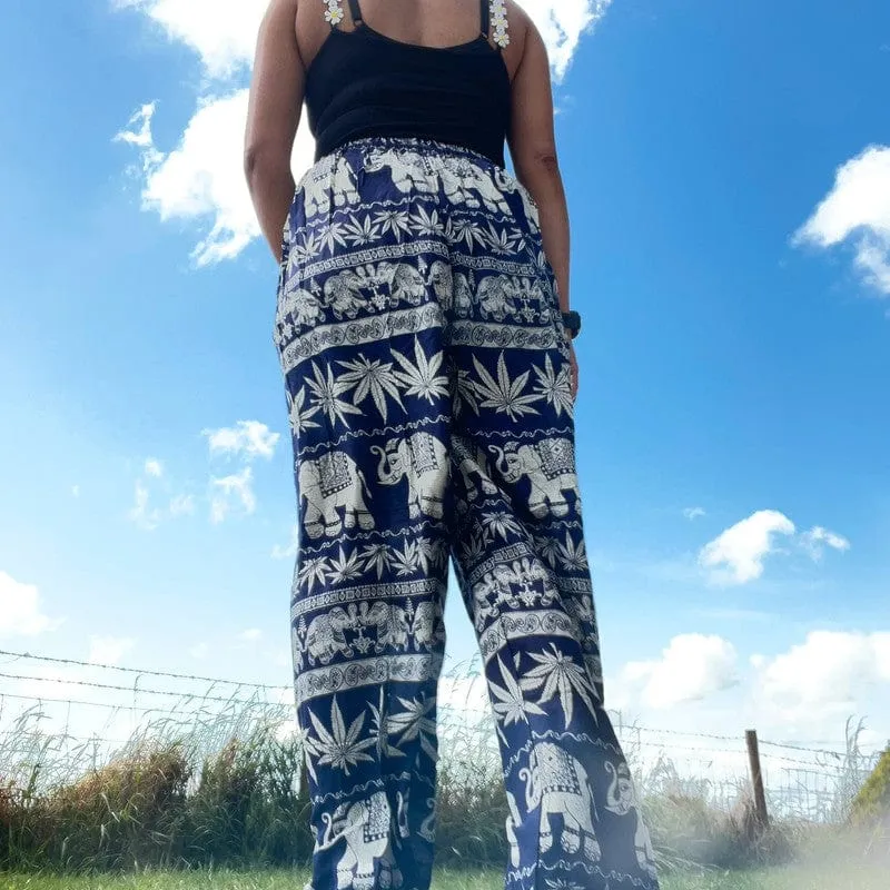 Mens Womens Ladies Thai Elephant Harem Pants Gypsy Hippie Hippy Summer Trousers