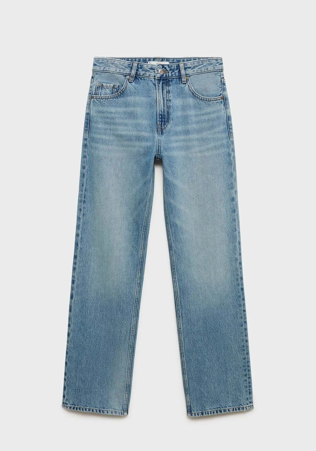 Miami medium-rise straight-fit jeans - Open Blue