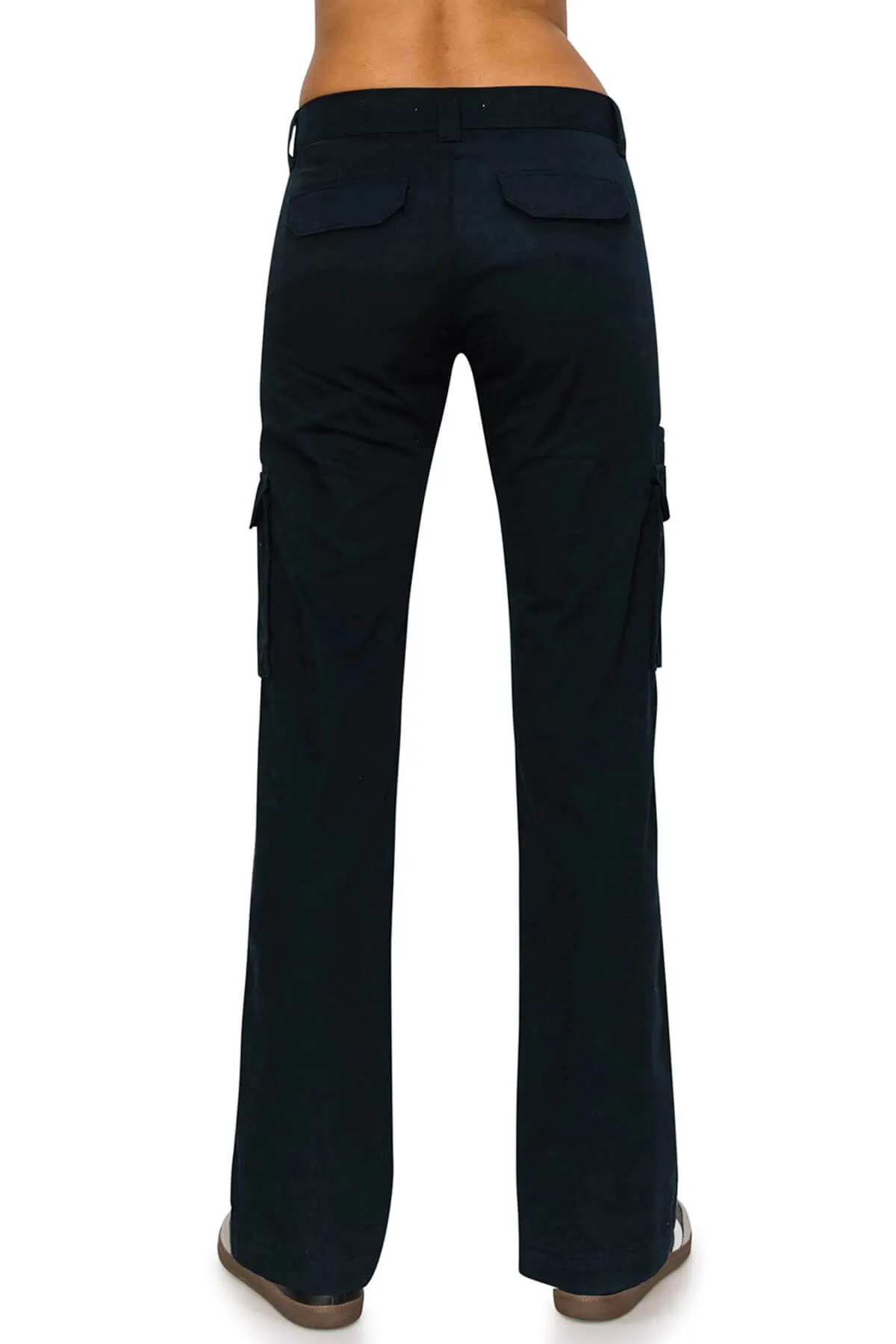 Mid Rise Relaxed Fit Cargo Work Pants - Navy