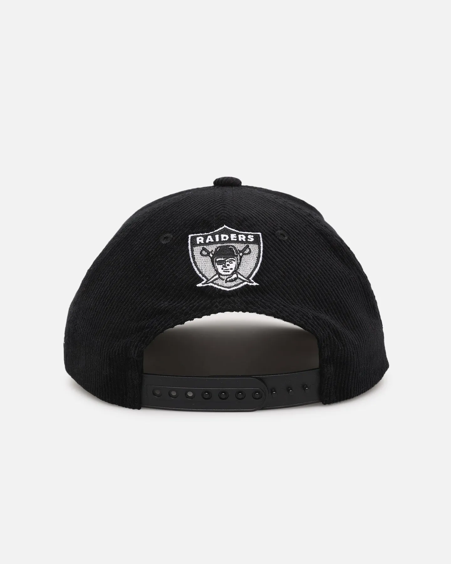 Mitchell & Ness Las Vegas Raiders Stack Script Corduroy Snapback Black