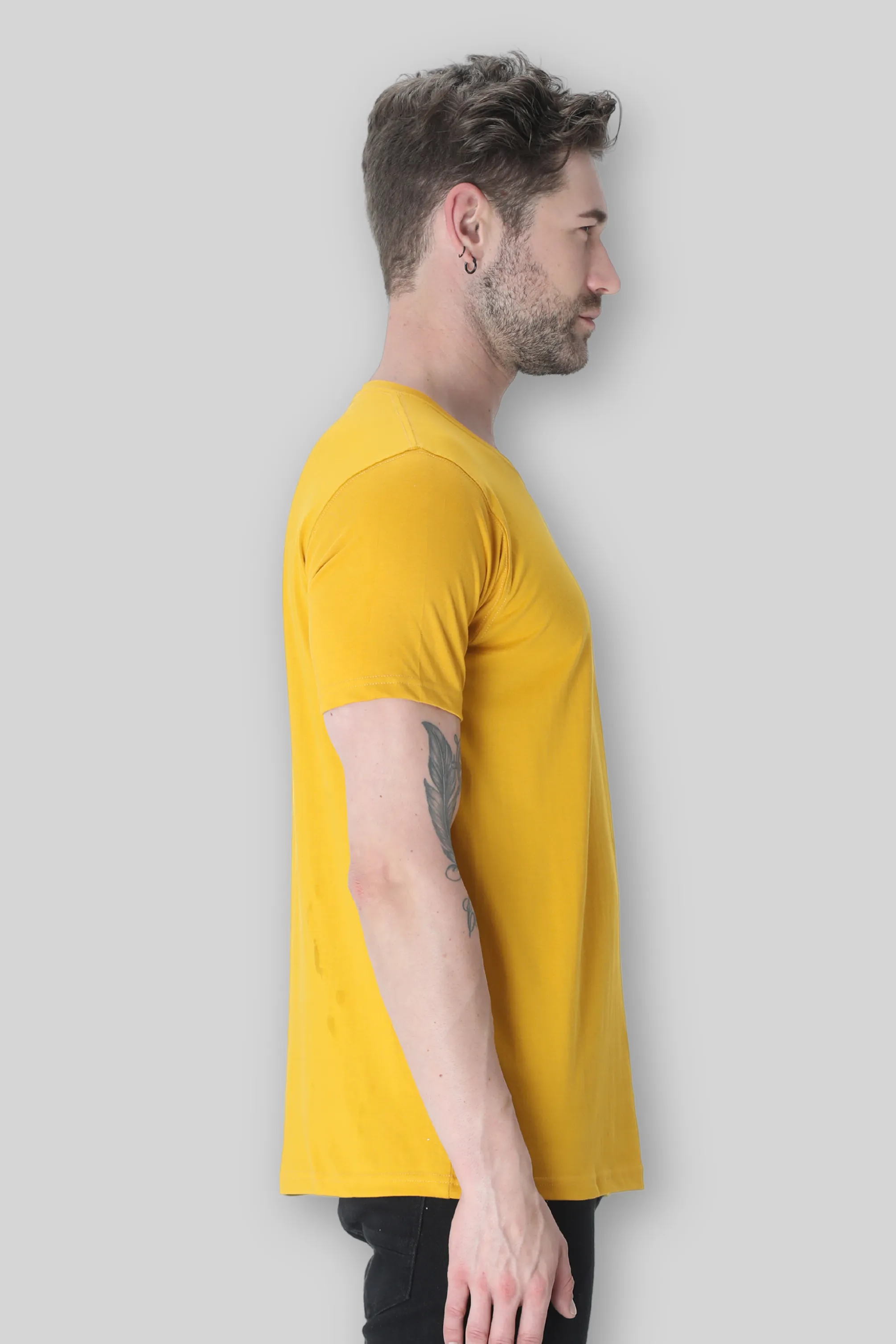 Mustard Yellow T-shirt for men