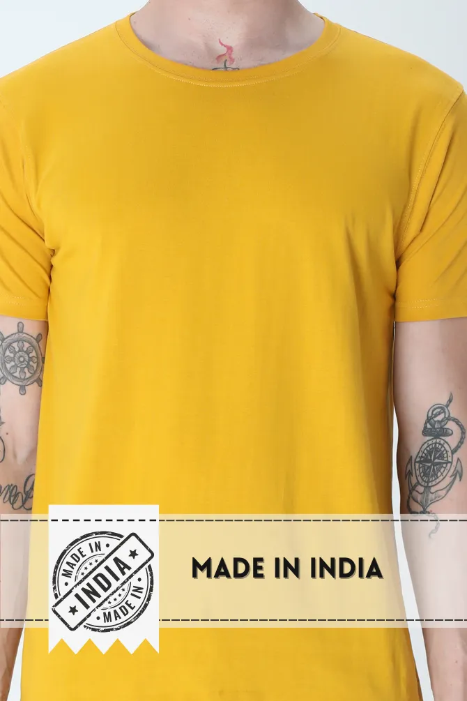 Mustard Yellow T-shirt for men