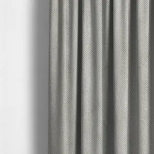 Norbury Dotted Effect Soft Textured Corduroy Upholstery Furnishings Fabric Silver Colour - Made To Measure Curtains