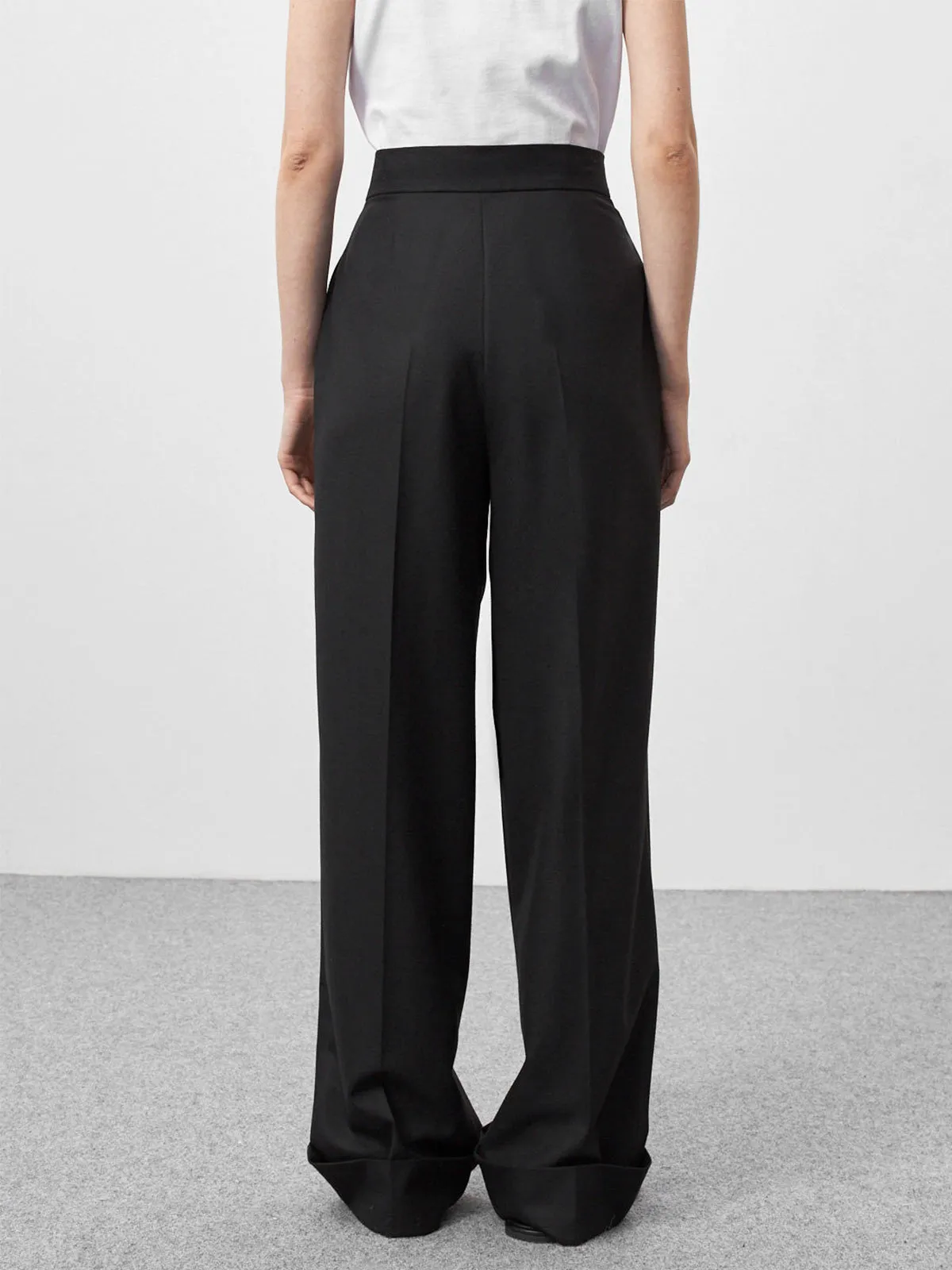 Nostalgia Pleat Graceful Wide Leg Pants