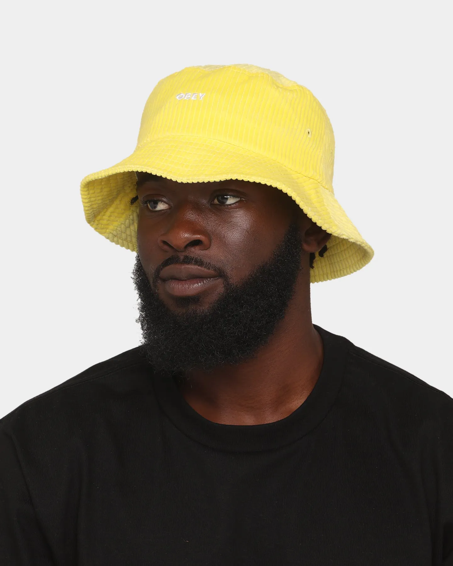 Obey Bold Cord Bucket Hat Butter