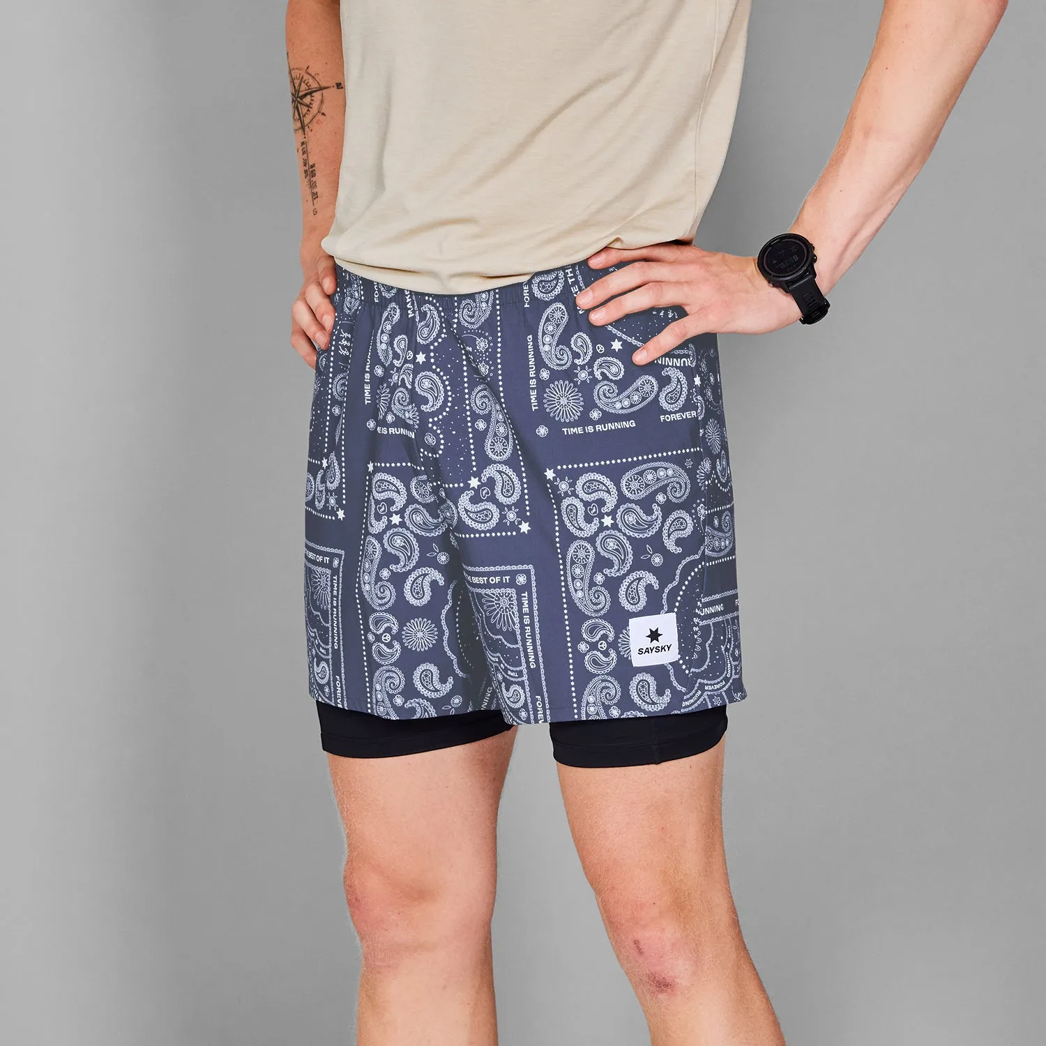 Paisley 2 In 1 Pace Shorts 5''