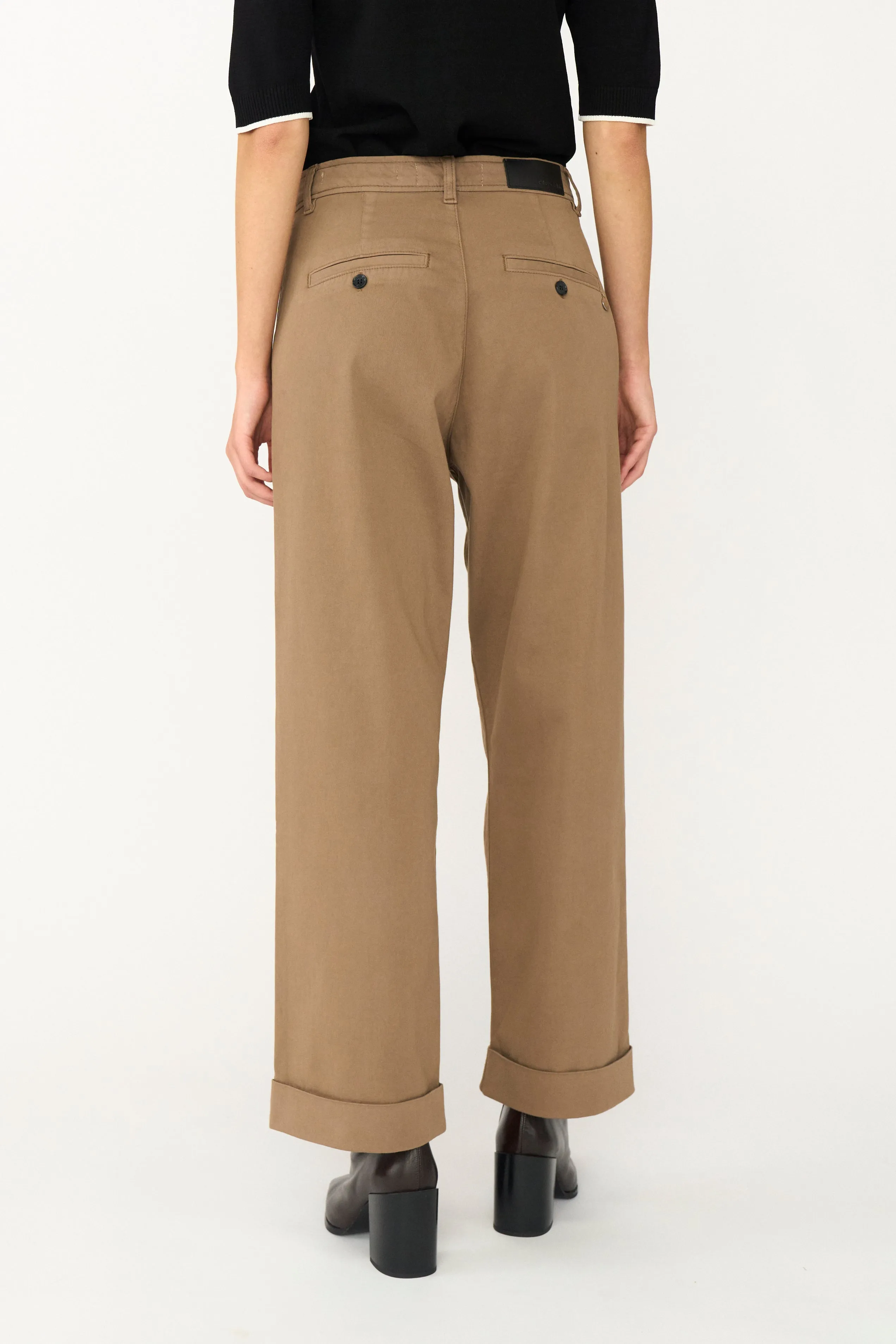 PD-Birkin Weekend Cropped Pant - Wood Brown