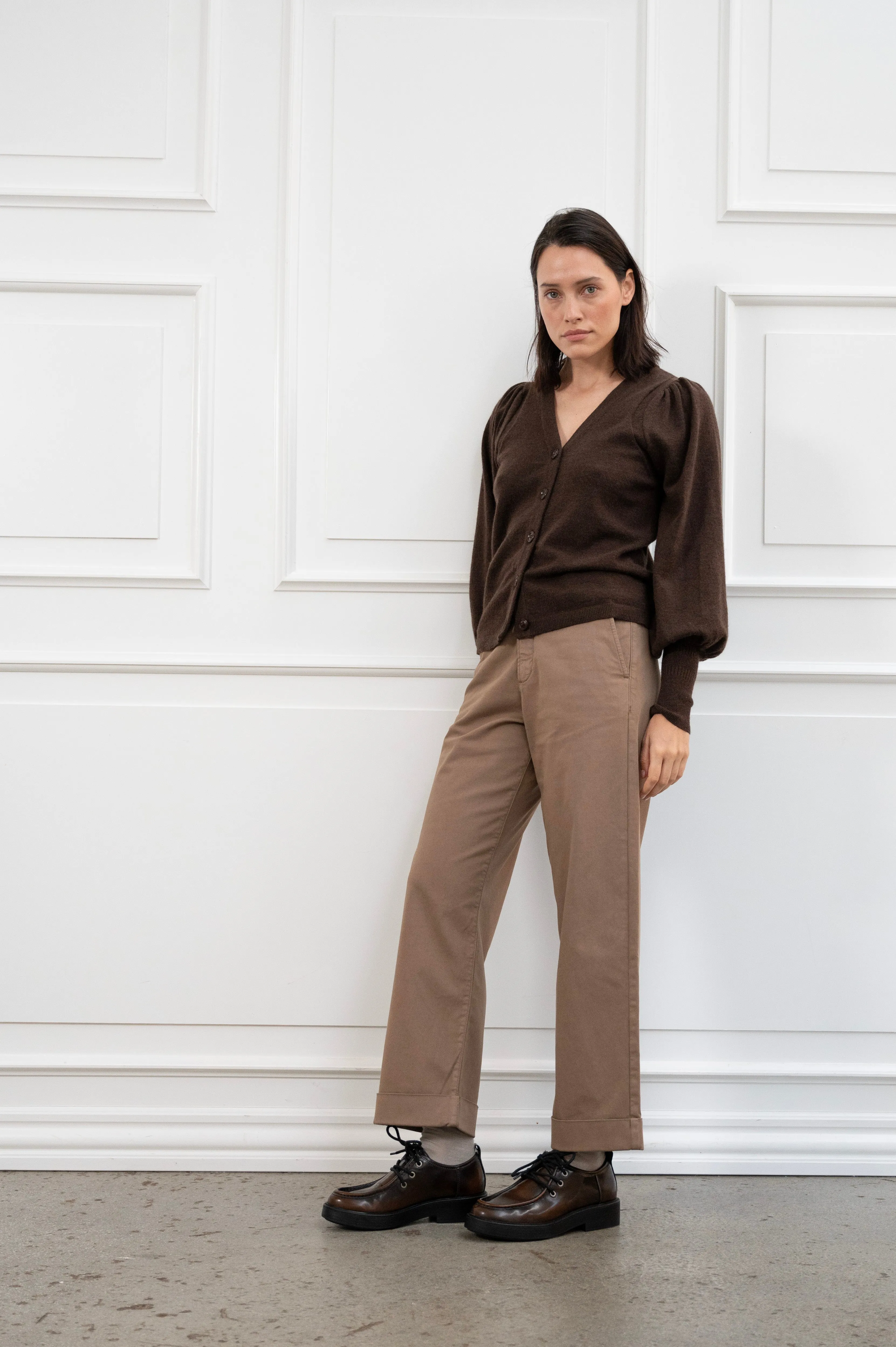 PD-Birkin Weekend Cropped Pant - Wood Brown