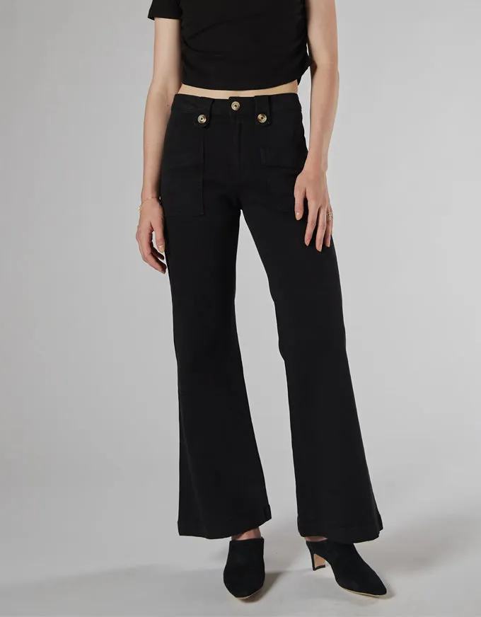 Piper Black Wide Leg Trouser