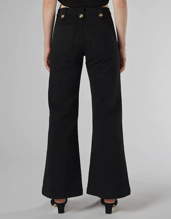 Piper Black Wide Leg Trouser