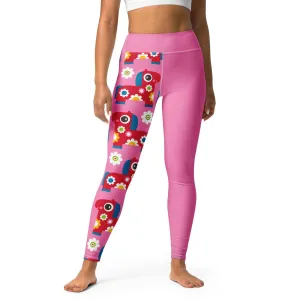 PONY BLOOM pink - Yoga Leggings