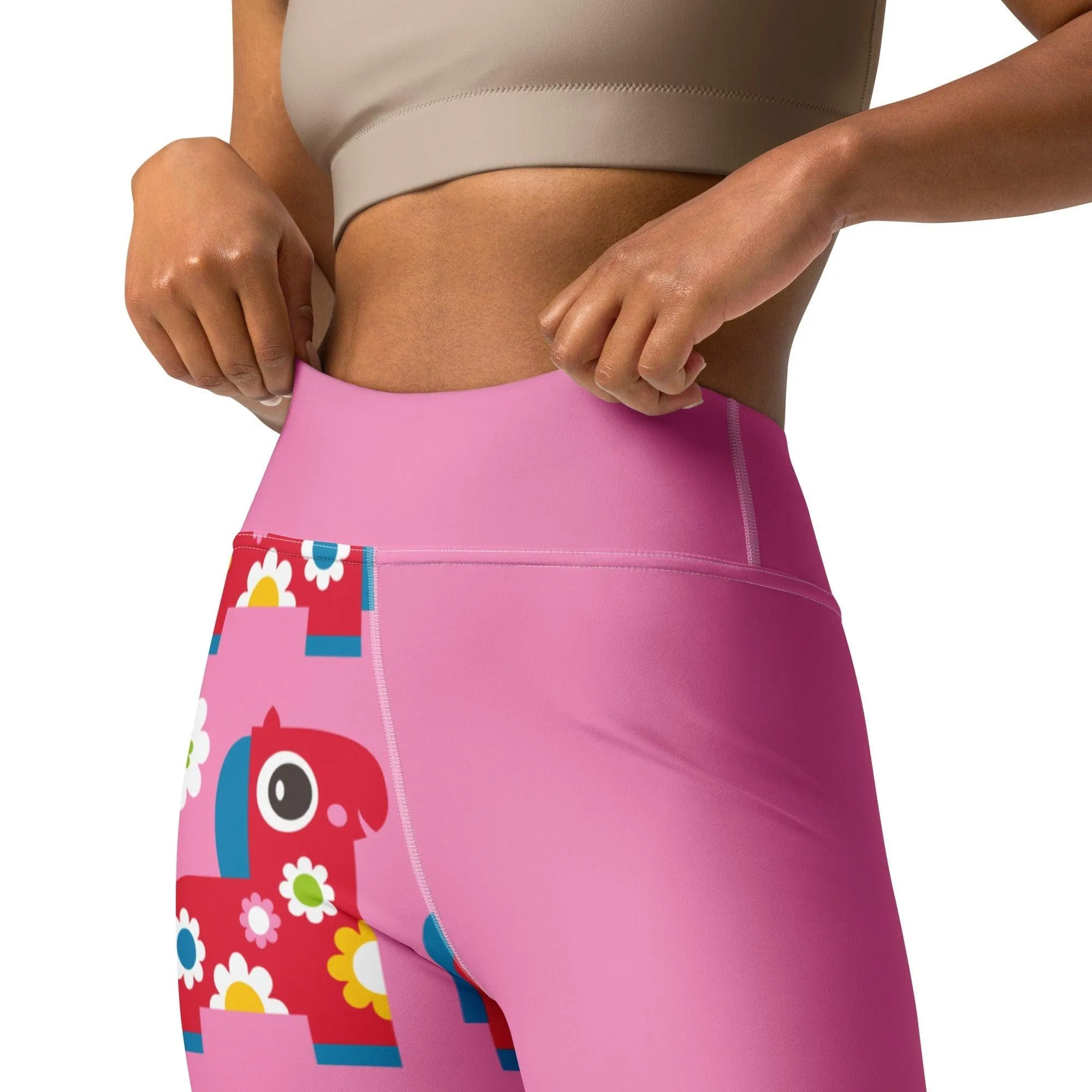 PONY BLOOM pink - Yoga Leggings