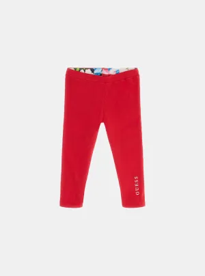 Red and Floral Reversible Leggings (2-7)