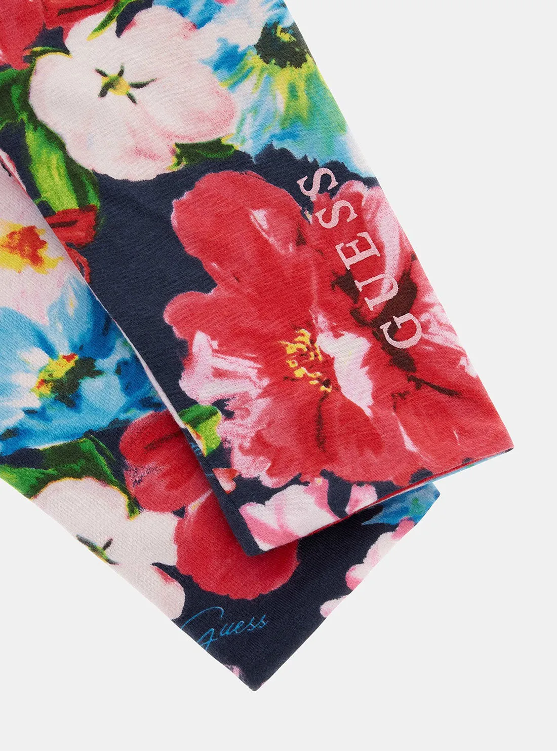 Red and Floral Reversible Leggings (2-7)