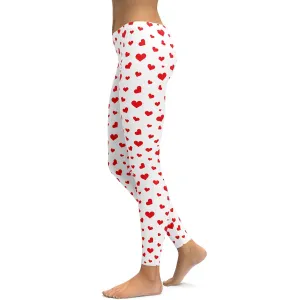 Red Hearts Leggings