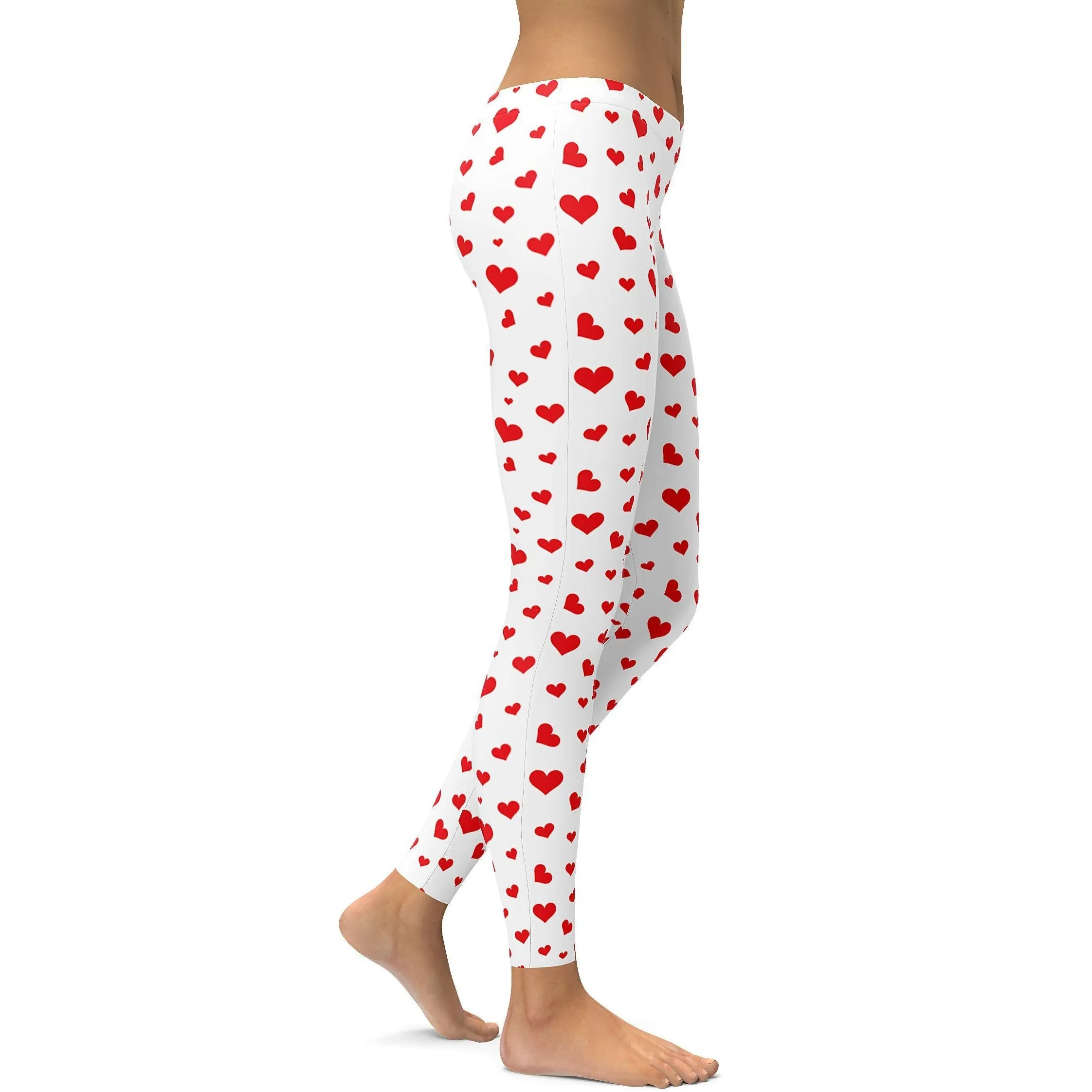 Red Hearts Leggings