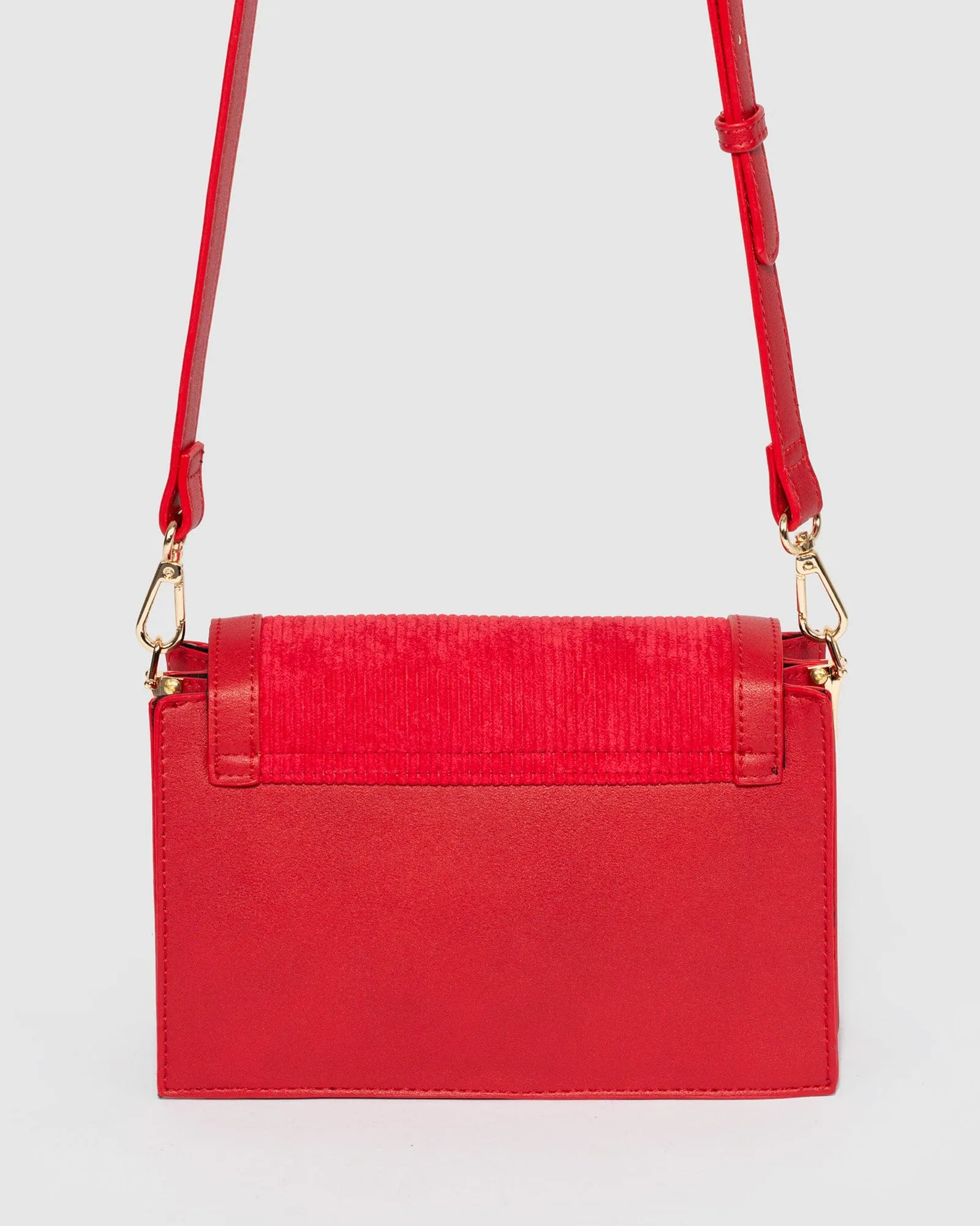 Red Racquell Lock Crossbody Bag