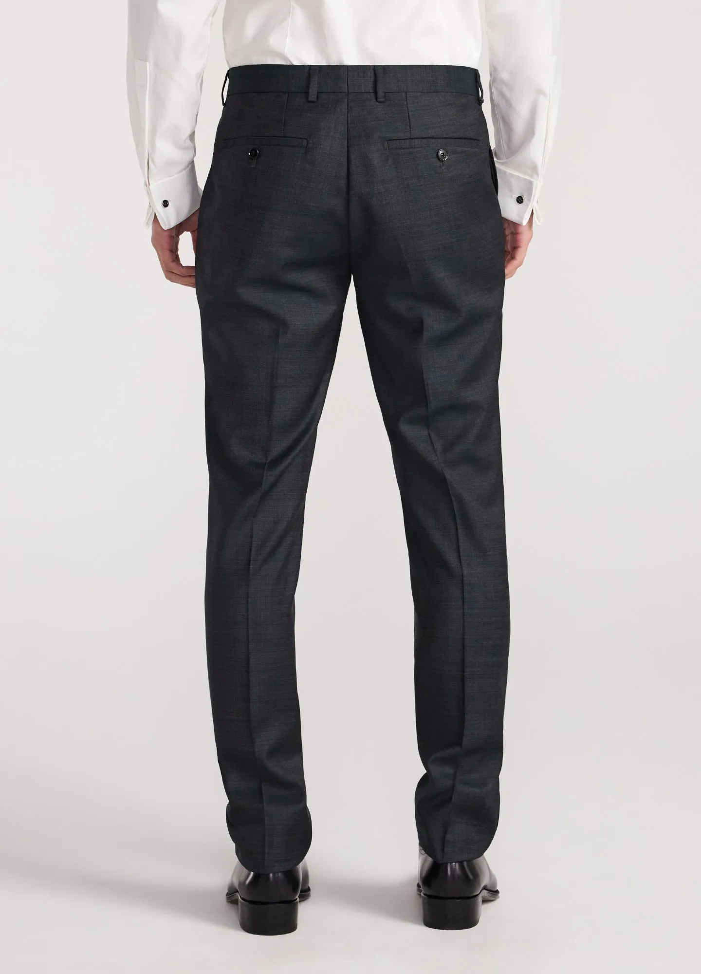 Refined Thatch Suit Pants Dark Green