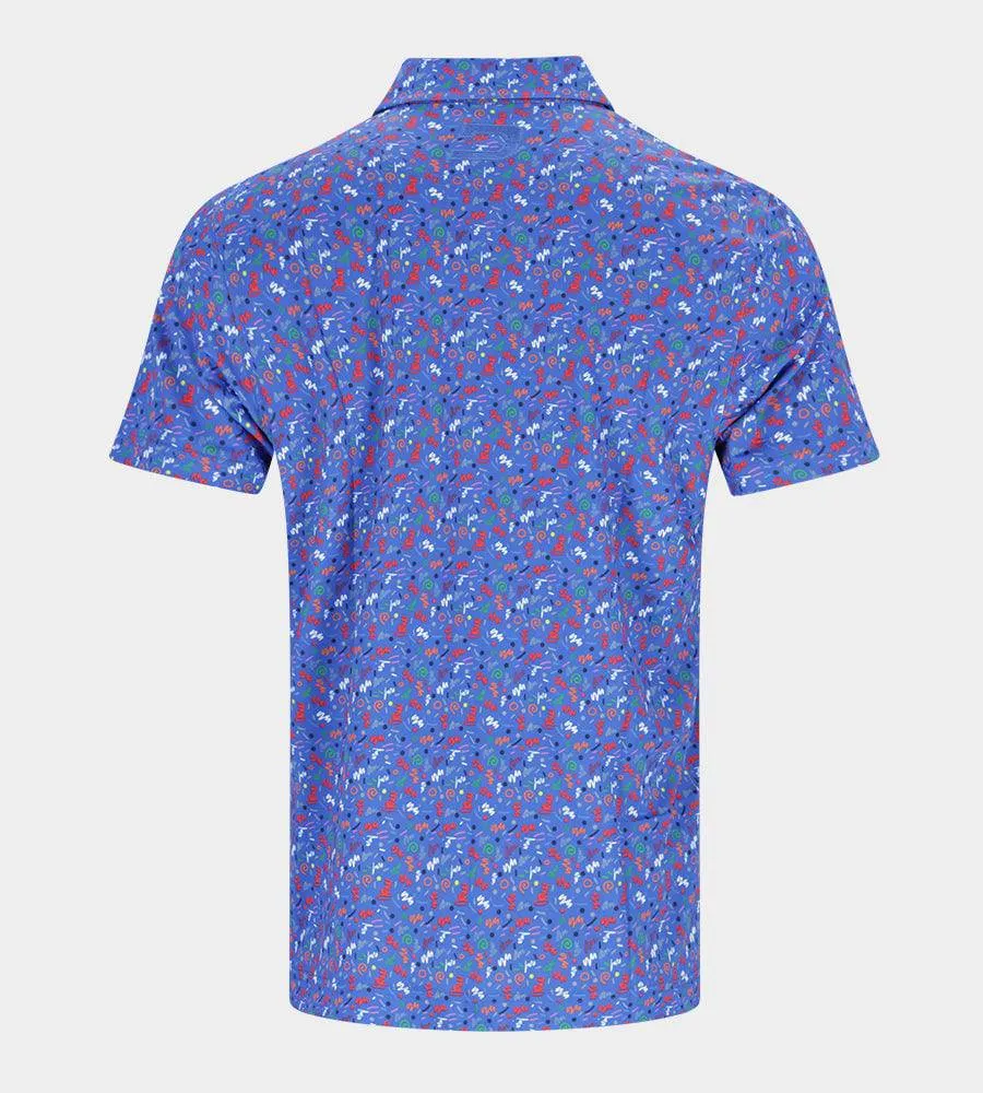 RETRO POLO - BLUE