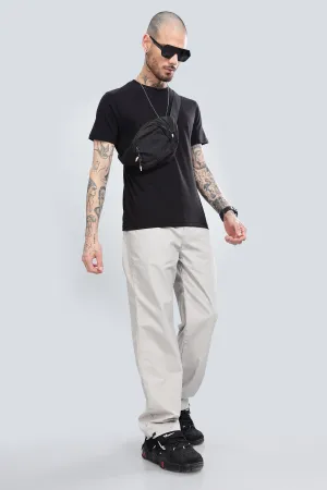 SAINTJONES LIGHT GREY STRAIGHT PANTS.