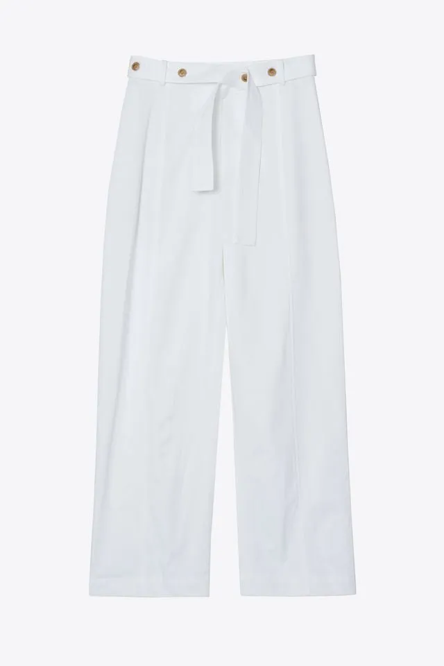 Sateen Utility Belted Trousers