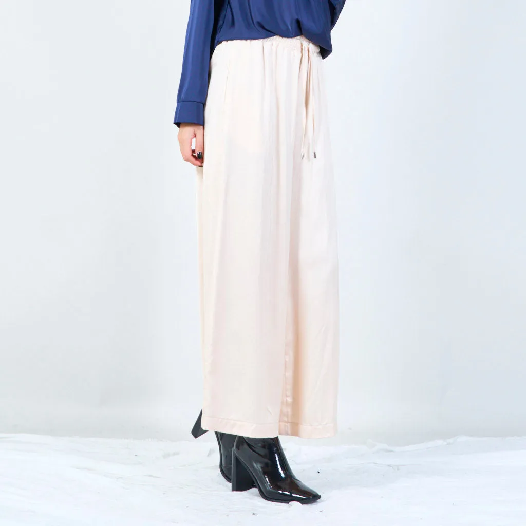 Satin wide-leg pants wholesale