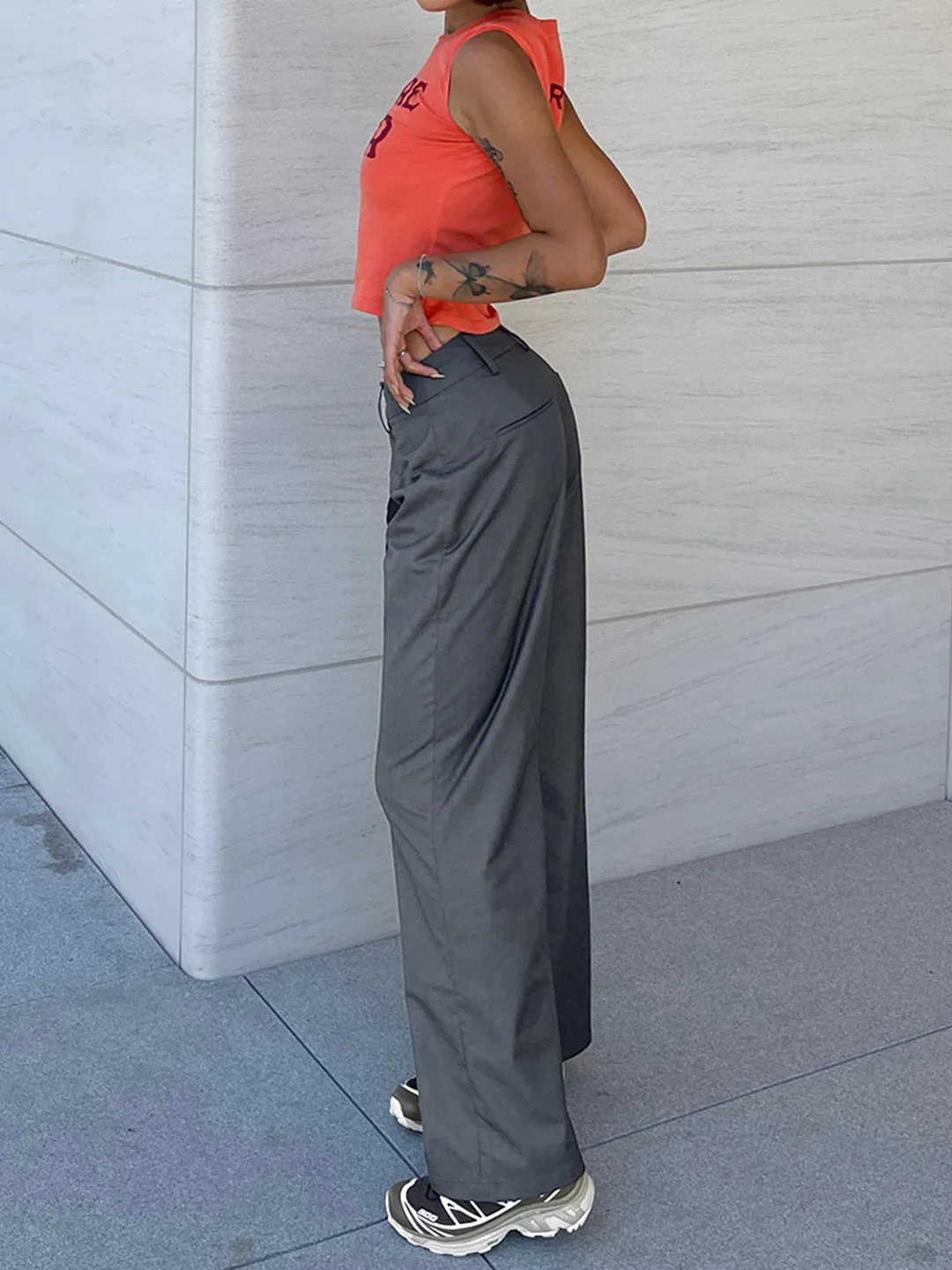 Silver Lining Graceful Loose Trousers