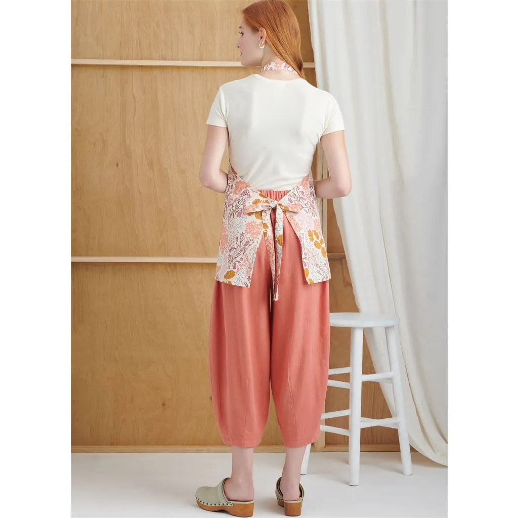 Simplicity Sewing Pattern S9907 Misses' Aprons and Pants By Elaine Heigl Designs