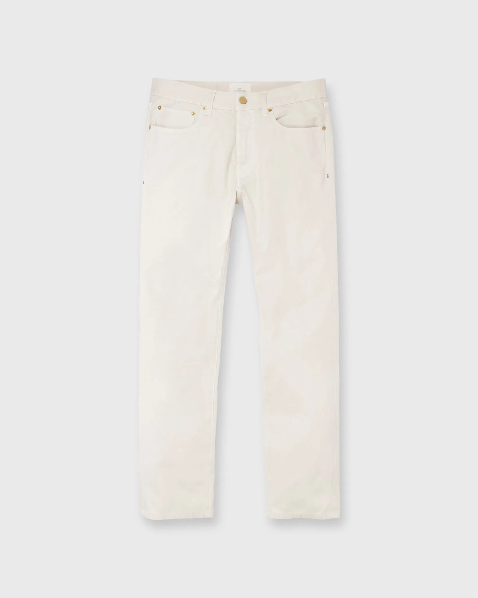 Slim Straight 5-Pocket Pant in Stone Bedford Cord